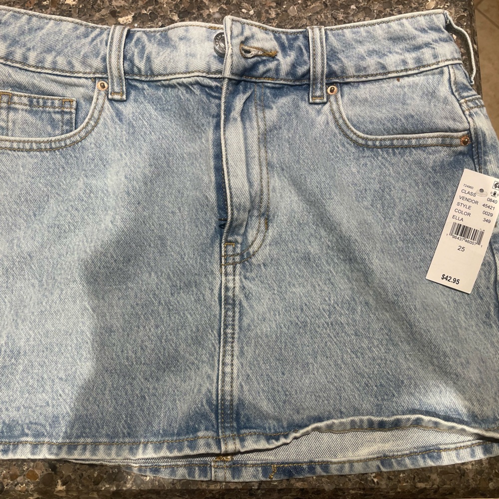 PacSun Light Blue Denim Skirt